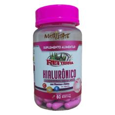 Imagem de Ácido Hialurônico + Peptídeos Colágeno + Biotina + Vit A C E 60 Cápsulas 500mg