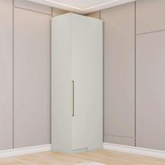 Imagem de guarda-roupa de canto solteiro seletto 1 pt areia