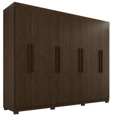 Imagem de Guarda Roupa Mdp 8 Portas 4 Gavetas 8 Pés Cacau