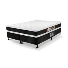 Imagem de Cama Box King Castor Black E White Air Double Face D45 193X203x54 + Bo