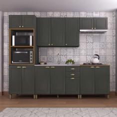 Imagem de Cozinha Completa Firenze 14 Portas 2 Gavetas 6171.110 Chumbo - Indekes