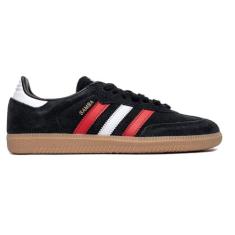 Imagem de adidas Originals Tênis de futebol masculino Samba, Core Black/Better Scarlet/Gum, 37