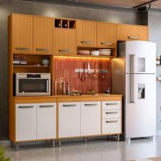 Imagem de Cozinha Compacta 4 Peças Com Balcão E Tampo Malta Poliman Moveis