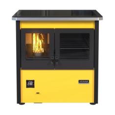 Imagem de Fogao a Pellets Venax n 1 Le Corbusier Amarelo, 110V
