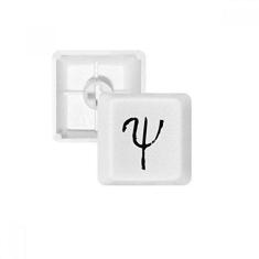 Imagem de Kit de atualização para jogos PBT teclado mecânico silhueta preta com alfabeto grego Psi