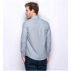 Imagem de Camisa Social Masculina Slim Teodoro Jacquard Luxo 50 Fios