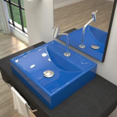 Imagem de Kit Cuba Q39 Com Torneira Pratika 1060 Metal E Válvula Click 1 Pol. 1/2  Sifão Pvc E Flexível Compace  Escuro