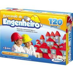 Imagem de Blocos De Montar 120 Peças Brincando De Engenheiro 5279.8 Xalingo