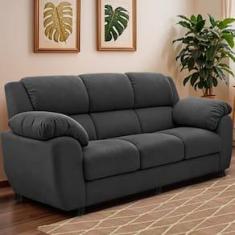 Imagem de Sofá 3 Lugares Cama inBox Paris com 202cm de Largura e Revestido em Bouclé
