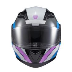 Imagem de Capacete Texx Escamot Gladiator V3 Reisen Azul Rosa Branc 60 F016