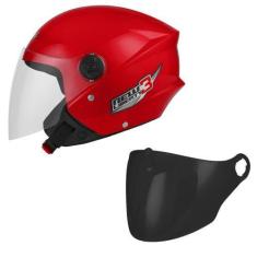 Imagem de Capacete Moto Aberto New Liberty 3 Pro Tork + Viseira Fumê, VERMELHO +