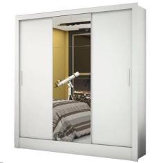 Imagem de Guarda Roupa Santiago Casal 3 Portas 3 Gavetas Carioca Cor Branco  - E