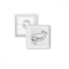 Imagem de Kit de atualização de jogos com teclado mecânico PBT para desenho de linha de mão Culture