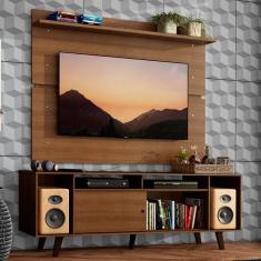 Imagem de Rack Madesa Cancun Com Pés E Painel Para Tv Até 65'' Rustic