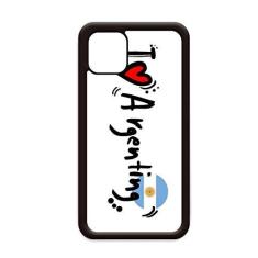 Imagem de I Love Argenting Word Flag Love Heart Illustration para iPhone 12 Pro Max Capa para Apple Mini Mobile Case Shell