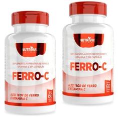 Imagem de Kit 2X Ferro Com Vitamina C 60 Cápsulas - Nutrivale