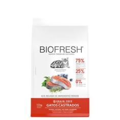 Imagem de Ração Biofresh Gatos Castrados Salmão 7,5Kg