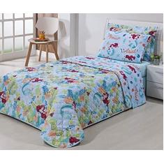 Imagem de Jogo de Cama Solteiro Infantil 2 Pçs Ariel Summer Andreza