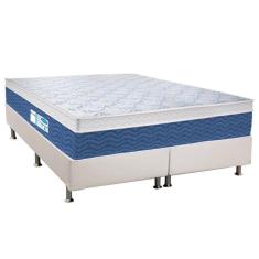 Imagem de Cama Box King: Colchão Molas Probel Prolastic Blue + Base CRC Courano White(193x203)