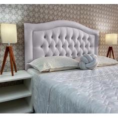 Imagem de Cabeceira Casal 140 Cama Box Sophia Provençal Branco Corano Com Pés Rb