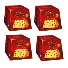 Imagem de Panettone Casa D'oro Kit Com 04 Un 400G Gotas De Chocolate