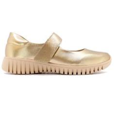 Imagem de Tênis Usaflex em Couro Conforto e Alívio para Pés Sensíveis Cor:Prata;Tamanho:40-Feminino