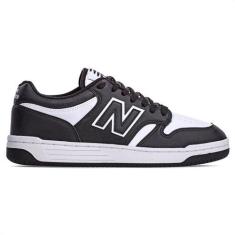 Imagem de Tênis New Balance 480 Low Preto E Branco - Masculino