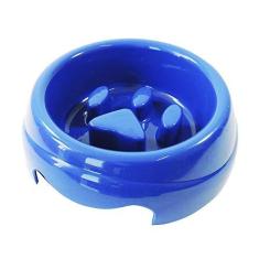 Imagem de Comedouro Plástica Coma Melhor Furacão Pet Azul Furacão Pet para Cães