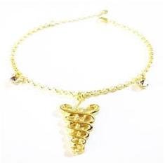 Imagem de Pulseira Curso Fisioterapia Fisioterapeuta Folheado Ouro 18k