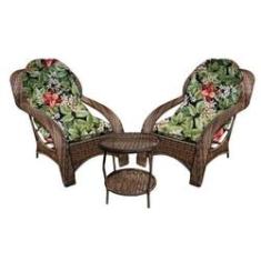 Imagem de Conjunto Espreguiçadeira - 2 poltronas + 1 mesa redonda - Saquarema