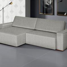 Imagem de Sofá Siena - Retrátil / Reclinável 200 Cm- Linho Cinza