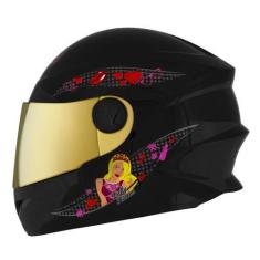 Imagem de Capacete Fechado Mixs Start Infantil Selfie, PRETO, 54