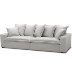 Imagem de Sofá 2 Lugares Para Sala De Estar Living 200cm Arbane L06 Linho Mescla