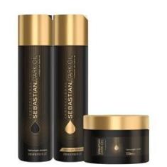 Imagem de Kit Sebastian Dark Oil Shampoo, Condicionador e Máscara