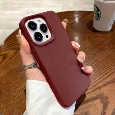 Imagem de Capa de silicone líquido para iphone 15 14 13 12 11 pro max capa traseira macia para 14 15 plus casos bonitos acessórios, marrom, para iphone 12 pro