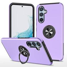 Imagem de Kainevy Capa para Samsung Galaxy A25 5G capa de telefone resistente com anel de suporte estética legal capa para Samsung A25 capa magnética TPU PC camada dupla à prova de choque fino luxuoso design