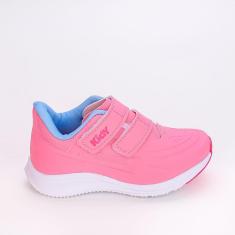 Imagem de Tênis Infantil Kidy Super Conforto Rosa Claro e Jeans