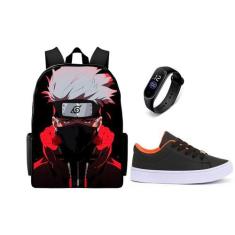 Imagem de Conjunto Versatil Lançamento Juvenil Mochila Escolar Mais Tenis Casual