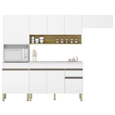 Imagem de Armário de Cozinha 4 peças Balcão com Tampo 120cm Lina07 K02 Supremo/F