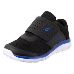 Imagem de Cross Trekkers Tênis de corrida Gusto para meninos e meninas, Preto/azul royal, 18