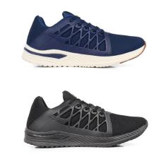 Imagem de Kit 2 Tênis Masculino Esportivo Running Academia Confortável-Masculino
