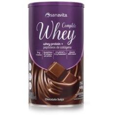 Whey Protein com Colágeno - Complete Whey - Sabor Chocolate Suíço - 450g - Sanavita