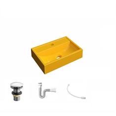 Imagem de Kit Cuba Q45 C/Válvula Click 1 1/2'' (04cm) + Sifão Pvc + Flexível 