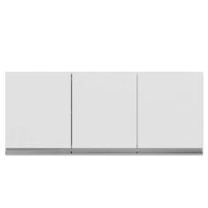 Imagem de Aéreo Multiuso de Cozinha 3 Portas Tiffany Armário Branco - Bela Móveis