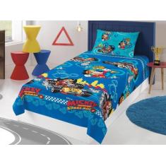 Imagem de Jogo De Cama Infantil Solteiro Lepper Microfibra - Mickey Aventura Sob