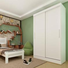 Imagem de Guarda Roupa Firenze 2 Portas 2 Gavetas Branco - Tcil Móveis