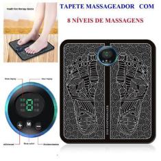 Imagem de Massageador Tapete Magnético Pulso Elétrico Perna Pés Ems Almofada Dig