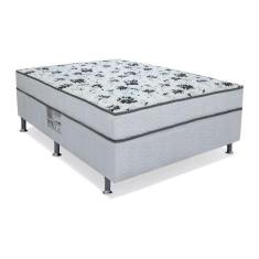 Imagem de Cama Box Casal Conjugada Spring Molas Nanolastic Branca - Ortobom