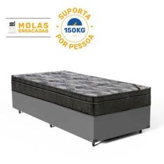 Imagem de Cama Box com Colchão de Molas Ensacadas Ortobom Iso SuperPocket Soltei