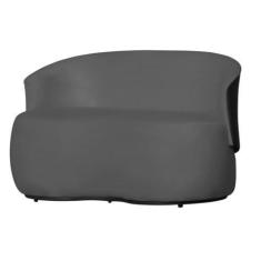 Imagem de Sofá 2 Lugares Beatriz Com Composê Material Sintético Preto Suede Cinz